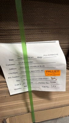 Pallet of boxes size 46"x 4"x 4" - approximately 1,250