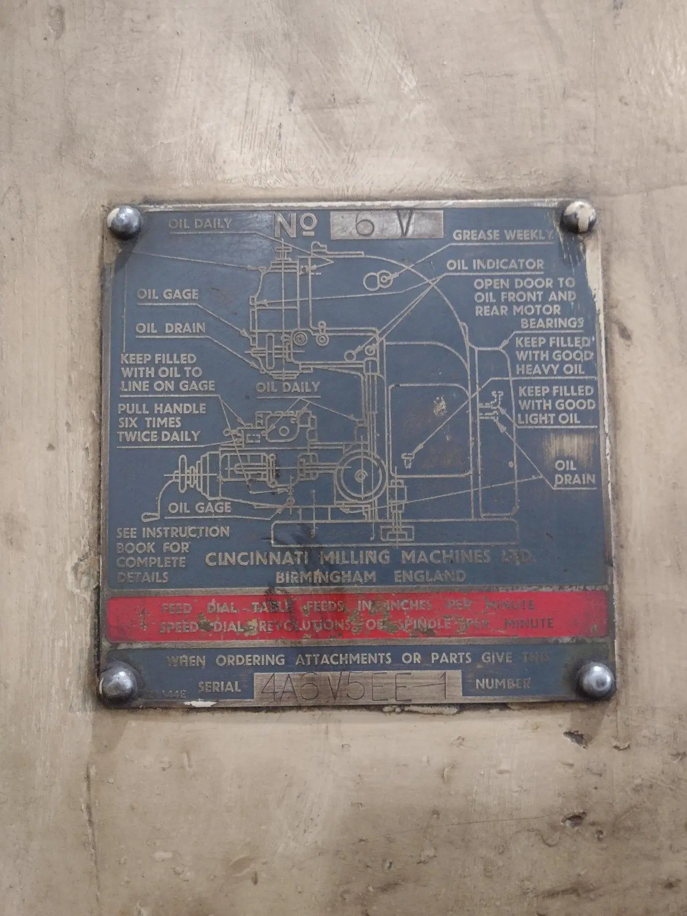 USED CINCINNATI 6V