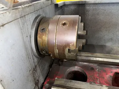 14" X 40" SUMMIT MODEL #14 ENGINE LATHE. 2" HOLE: STOCK #23258