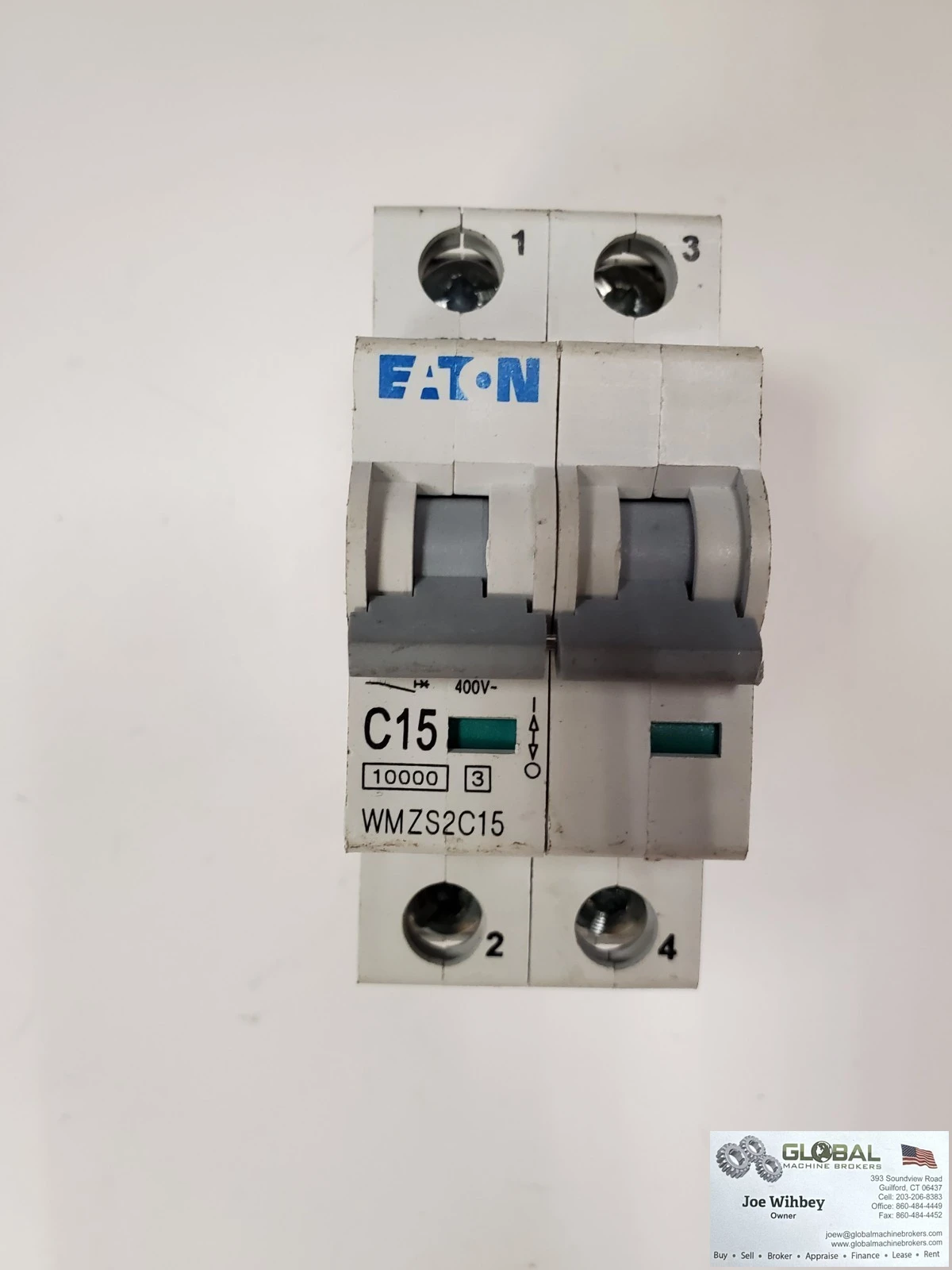 Eaton Circuit Breaker C15 1000-3 400V WMZS2C15 10kA 227/480VAC