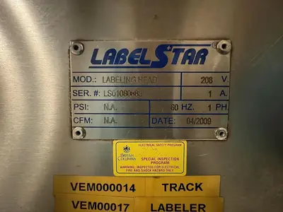 Labelstar  automatic pressure sensitive wrap labeler