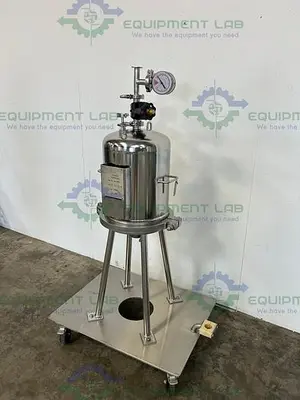 USED BEGEROW BECO-INTEGRA STAINLESS STEEL FILTER HOUSING W/ VALVES, 12" SS HOUSING