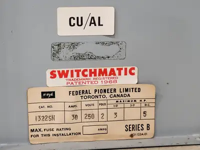 USED FEDERAL PIONEER 1322SN