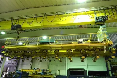 USED FIMEC CRANE WITH MAGNETIC PLATE HOIST 15 TON X 12 500 MM