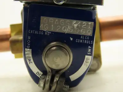 Alco Controls Brass Solenoid Valve 120V 50/60Hz 3/4" Copper Sweat Connection