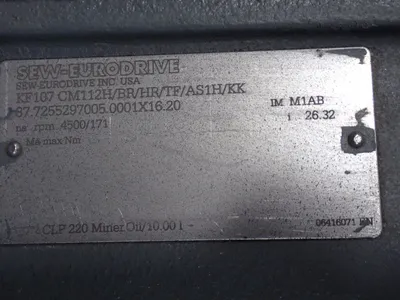 USED SEW EURODRIVE KF107 CM112H/NR/HR/TF/AS1H/KK