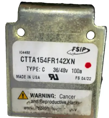 USED FSIP IC4482 CTTA154FR142XN CONTACTOR TYPE C 36/48V 100A
