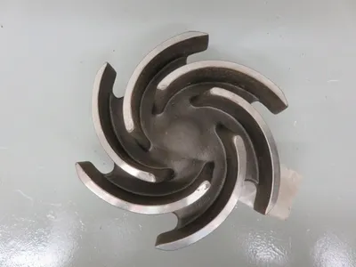 Goulds 3196  Impeller, 6 vane open, size 6", New