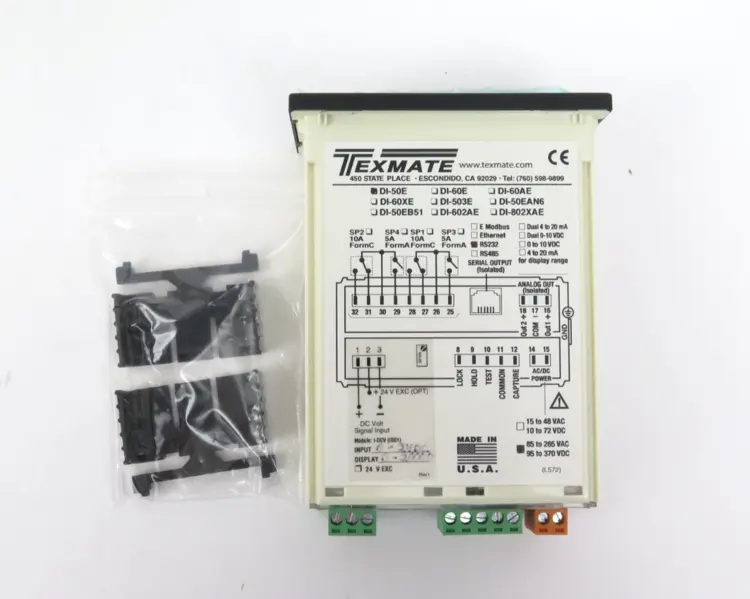 New | in-Stock Texmate DI-50E Meters - Misc California US | ANACAPA EQUIPMENT BROKERS, INC #1299960
