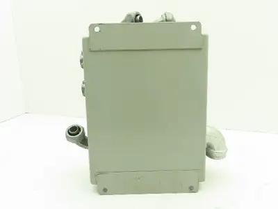 Wiegmann B100804CH 10x8x4" Steel Electrical Enclosure w/Terminal Blocks 9080 GM6
