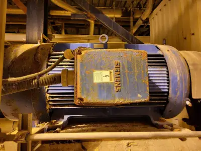 Induce Draft Fan, Size 1200, Type L39 A3 CW w/ 200hp Motor 575V, 1185rpm, 449T