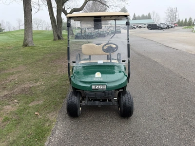(1) 2017 E-Z-Go golf cart with a Kawasaki gas engine, model 625111G01, does not include Club canopy,...