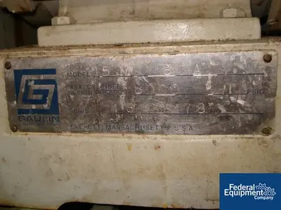 USED Gaulin 15M 8TA GAULIN HOMOGENIZER, S/S, 8000#