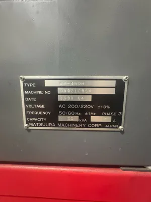 Used MATSUURA ES-450H Horizontal Machining Centers South Carolina US | ESS Industrial Equipment Sales #1412154