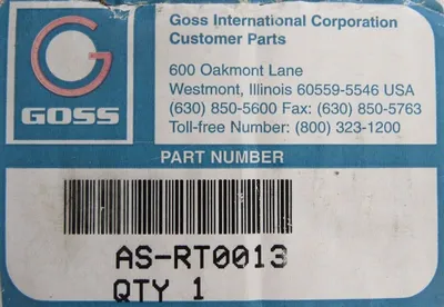 NEW ABB GOSS AS-RT0013 BLOWER 3GVA061002-BSA ASRT0013