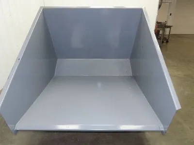 Wright 20055-GRY 2 YD Self Dumping Hopper 4000lbs Trash Recycling 10 Gauge Bin