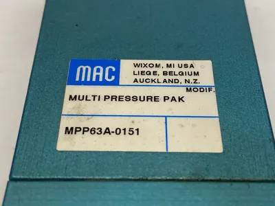 MPP63A-0151 | Mac Valves  Multi-Pressure Pak w/ PR63D-1CBA-9 Valve Manifold - Used