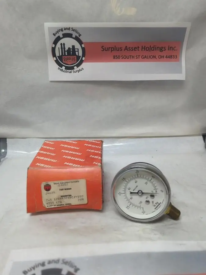 New | in-Stock MARSH J4605 Universal Pressure Meters | Surplus Asset Holdings #1217709