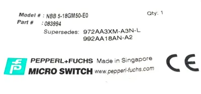 NEW PEPPERL+FUCHS NBB5-18GM50-E0 INDUCTIVE SENSOR 083994 NBB518GM50E0