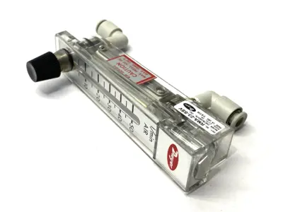 Used Dwyer Flowmeter, 2" Scale, 5-50LPM Air, 100PSI, 130° F Air Velocity and Flow Michigan US | Maverick Industrial Sales #1392354