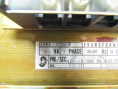 SAO Electric Power Transformer Type USN-B 900 VA