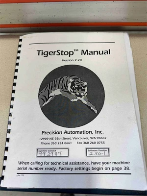 Used 1999 TIGERSTOP TS10 Work Stops Texas US | MachineryMax #1249173