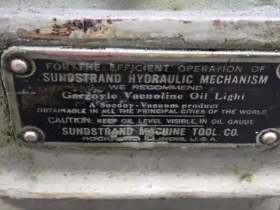 Used SUNDSTRAND MACHINE TOOL NO. 00 RIGIDMIL Plain Horizontal Mills Ohio US | HGR 24 #786921