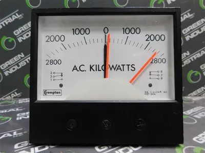 Crompton Instruments 037-302 AC Kilowatts Panel Meter 2800-0-2800 Used
