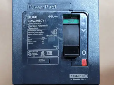 USED SQUARE D BDA24060Y1