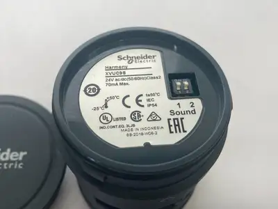 USED SCHNEIDER ELECTRIC HARMONY STACK LIGHT BUZZER ELEMENT 2-SOUND 24VAC/DC