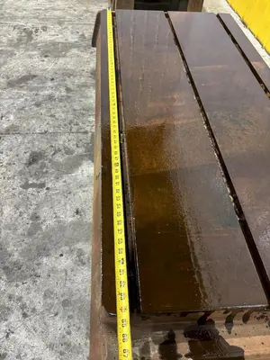 32" X 65" T SLOTTED DRILL BOX SETUP STEEL TABLE: STOCK #23230