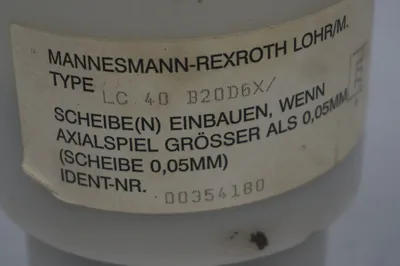NEW REXROTH LC 40 B20D6X VALVE CARTRIDGE LC40B20D6X