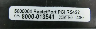 NEW COMTROL 98020-9 ROCKETPORT PCI RS422 QUADCABLE DB9 MALE 5300007 5000004