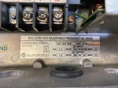 Allen-Bradley Bulletin 1333-BAN SER A Adjustable Frequency AC Motor Drive 1D