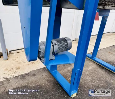 USED AARON PROCESS EQUIPMENT 11-CU.FT. JACKETED RIBBON BLENDER