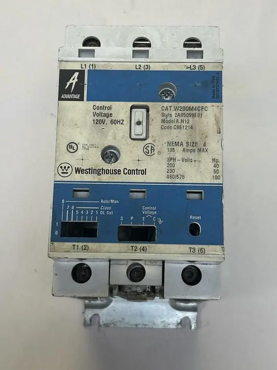 Used WESTINGHOUSE W200M4CFC Starters | Surplus Asset Holdings #1205203
