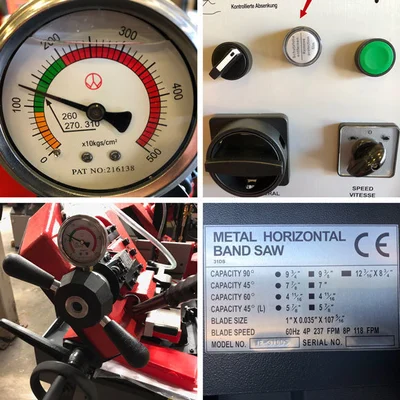 BMT WE310VFD Horizontal Metal Band Saws | Bud's Equipment Sales (3)