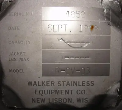SPC6575  Feeder 6" dia Walker Stainless Equipment Co screw feeder 6.25" x 48", Stainless Steel