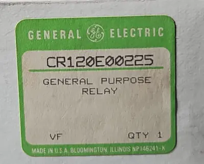 GE CR120E00225 RELAY. Loc4A8
