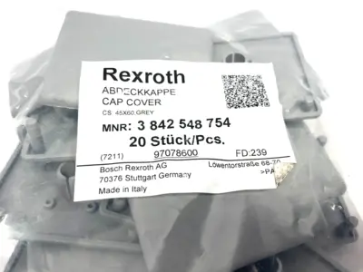 New | in-Stock Bosch Rexroth Extrusion Profile Cap Cover GREY 45X60 Misc Fasteners Michigan US | Maverick Industrial Sales #1462847