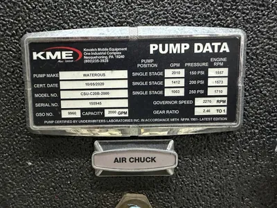 Used 2017 KME PREDATOR 109 AERIAL CAT Fire Trucks Minnesota US | Carco Truck & Equipment #1514041