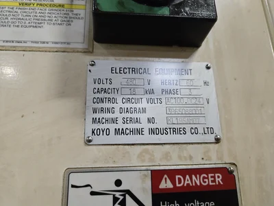 Koyo KL-600 Finish Surface Grinding Machine