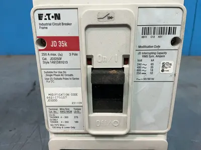 Used EATON JD3250F Circuit Breakers Ohio US | HGR 24 #1414091