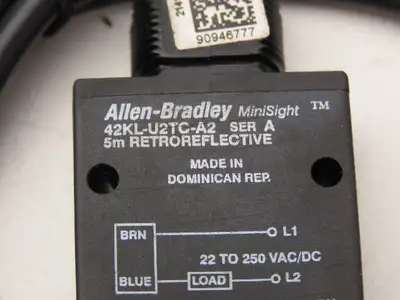 Allen Bradley 42KL-U2TC-A2 Minisight Photoelectric Sensor 5m Reflective Ser A
