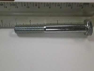 Hex Bolt 5/16-18 x 2.5" (1 inch thread) - LOT OF 10