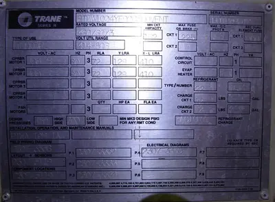 USED 2011 TRANE RTWA100