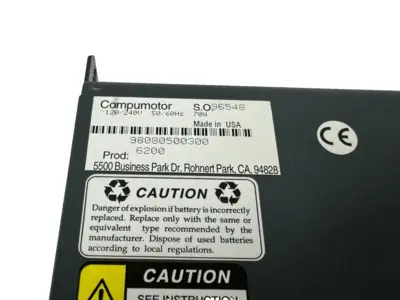 USED PARKER COMPUMOTOR 6200 SERVO CONTROLLER 2 AXIS INDEXER
