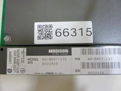 USED MODICON AS-B807-132