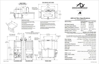 Used AMERICAN DISH SERVICE _UNKNOWN_ Tunnel Washers Pennsylvania US | MS Restaurant and Equipment Sales #1265497