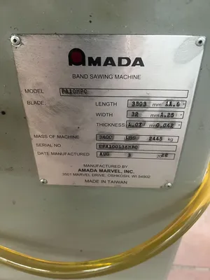 Used 2022 MARVEL Spartan PA10MPC Horizontal Band Saws Arizona US | Midstate Machinery #1412152